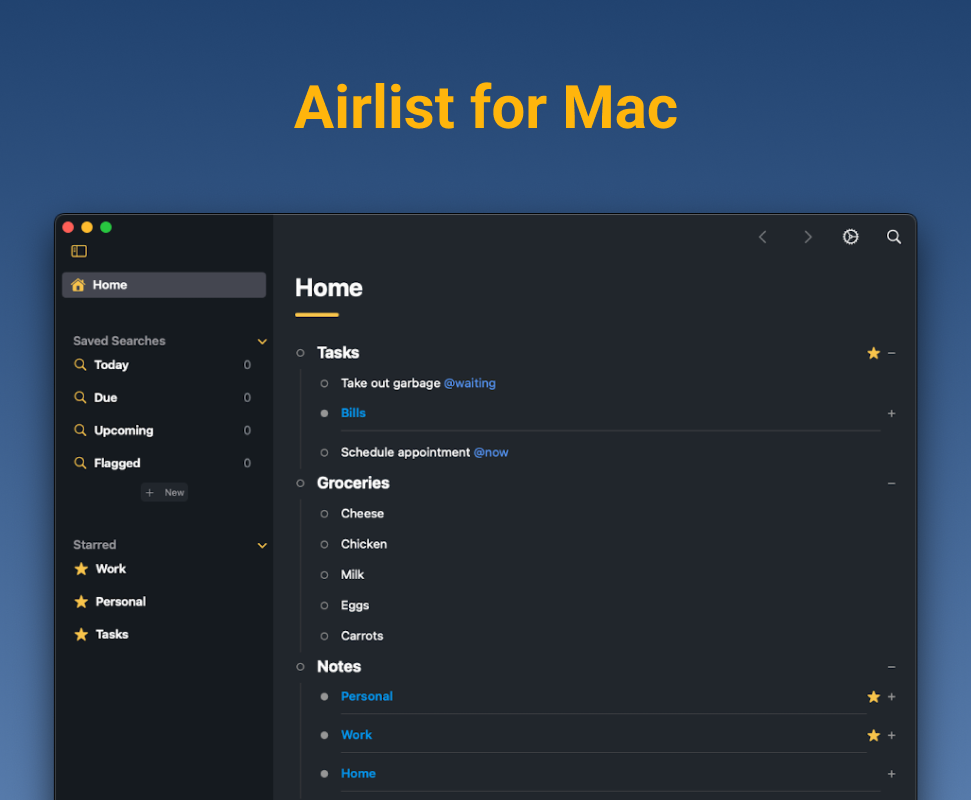 Airlist for Mac