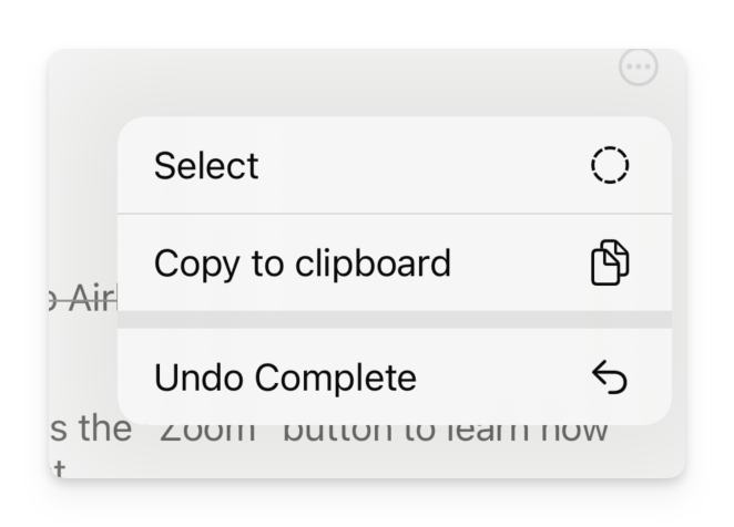 undo